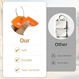 AOOTE Silikonowe przywieszki do bagażu, 4 szt. Identyfikator walizek ze stalowym kablem i kartą identyfikacyjną z imieniem, silikonowe przywieszki do walizki podróżnej na podróż