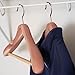 Household Essentials CedarFresh Deluxe Cedar Coat Hanger with Fixed Bar, Red,natural