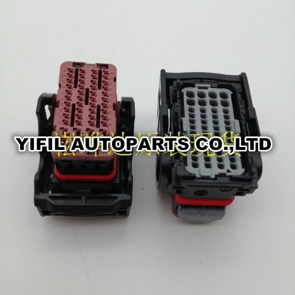 48 Pin/Way ECU Female Brown Automotive Connector Plug Housing with Terminals 64320-3319 for Molex - (Color Name: 1pcs)