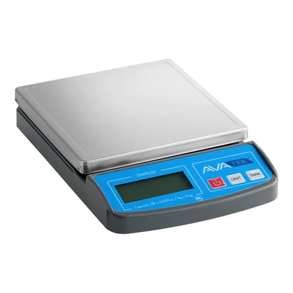 AvaTek PC32 Digital Portion Control Scale, 20 lb, 10 lb, 2 lb Capacity, LCD Display (10 lb)