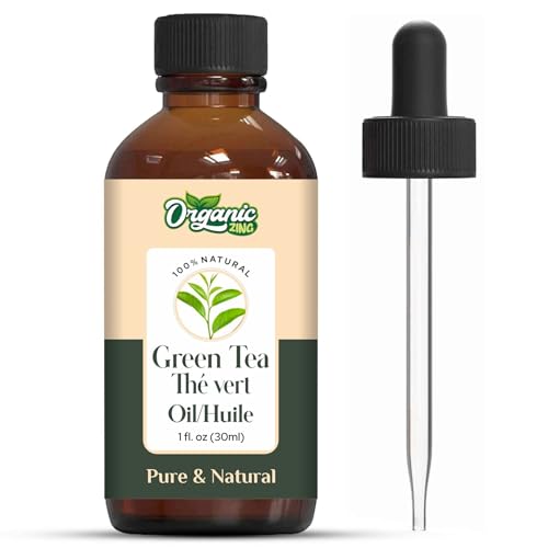 Image of Organic Zing Green Tea (Camellia sinensis) Oil | Pure & Natural Carrier Oil for Skincare, Hair Care & Massage- 30ml /1.01fl oz