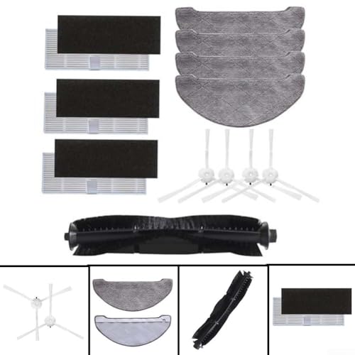Kit de accesorios para IMILAB V1 con cepillo de rodillo, filtros y paños de microfibra 5