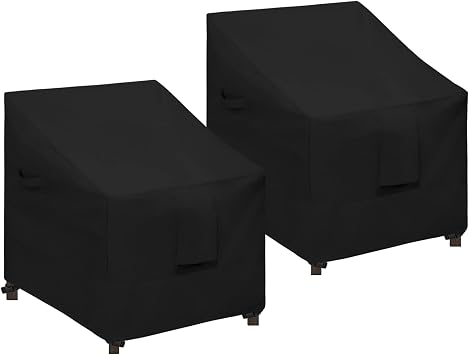 50% off: Easy-Going Waterproof Patio Chair Cover, 2 Pack-33.5Wx31.5Dx36H inch, Black