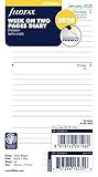 Filofax 2020 Personal/Compact Week to View Lined Refill, Jan 2020- Dec 2020, 6.75 x 3.75 inches (C68418-20)