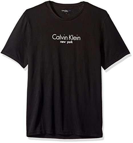 Calvin Klein Jeans Men's Short Sleeve Calvin New York Crew Neck T-Shirt, Black, Medium