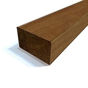 45x90x長（選択可）mm ウリン 柱材 角材 厚さ45mm 幅90mm 長さ1000mm S4S/E4E 約4.8kg/1本 柱 根太ウッドデッキ デッキ材 木材 材木 エコロキア ※路線便車上渡し／返品不可