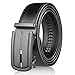 Chaberlu Ceinture Homme, Réglable à Cliquet Ceinture Boucle Automatique Ceinture en Cuir pour Homme 35mm pour Pantalon Costume et Jeans avec Cadeau Box Noir 110-130cm