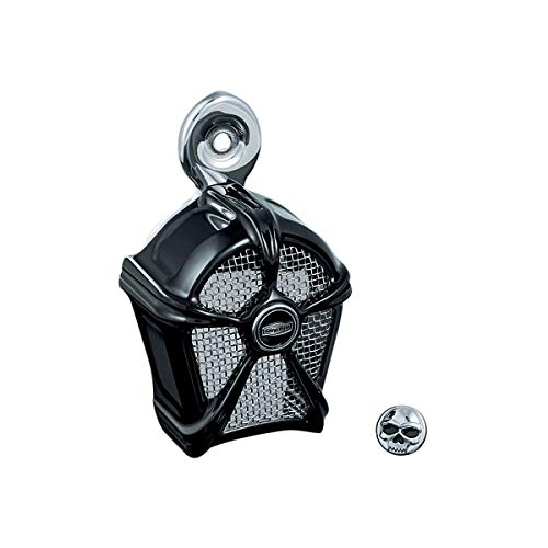 Kuryakyn 7296 Motorcycle Accessory: Mach 2 Horn Cover for 1995-2019 Harley-Davidson Motorcycles Chrome with Black Mesh product thumbnail 9