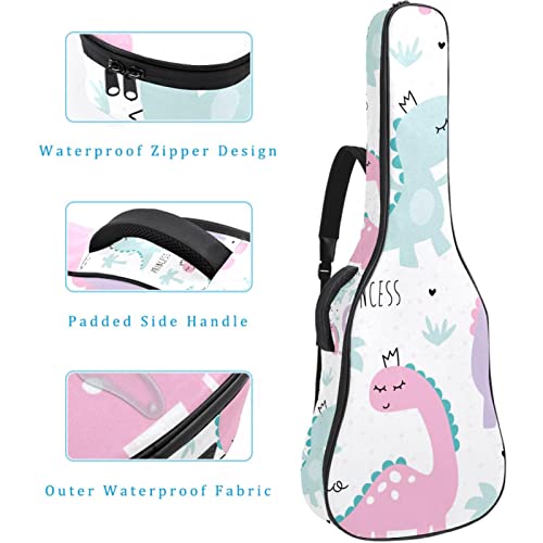 Sac à dos guitare acoustique imperméable housse panda avec organiseur