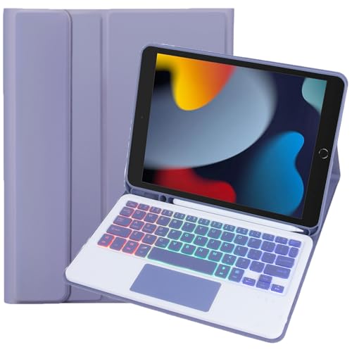 Keyboard Cover Case for iPad Air 3rd Generation (10.5") | iPad Pro 10.5" (2017 Release), Wireless Bluetooth Keyboard Folio Case 