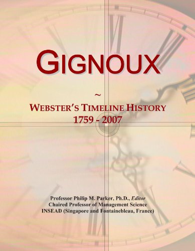  Gignoux: Webster\'s Timeline History, 1759 - 2007