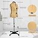 Turmeric Adjustable Dress Form Mannequin for Sewing Female Size 12-18, Pinnable Model Body with 13 Dials, Detachable Casters, 42.5