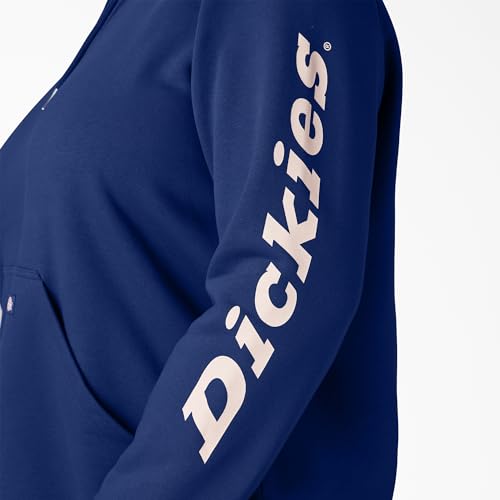 Image of Dickies womens Women's Plus Heavyweight Logo Sleeve Pullover