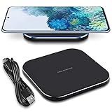 Mit der induktiven Ladestation laden Sie Ihr kompatibel mit Samsung Galaxy S23 S22 S21 S20 / FE / Plus / Ultra einfach und kabellos. Einfach das Smartphone auf die Ladestation legen. Die Ladestation kann mit allen QI fähigen Geräten verwendet werden.