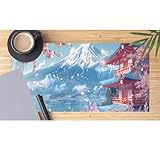 【Durable et Confortable】 Fabriqué en caoutchouc antidérapant, il peut adhérer fermement à votre bureau, précis et contrôlable, surface lisse pour maintenir une excellente vitesse et un excellent contrôle pendant le travail ou le jeu. Les bords cousus rendent le tapis souris plus durable et plus durable. Design léger et portable, enroulez-le et emportez-le avec vous partout où vous allez, assurant un espace de travail confortable et pratique où que vous soyez