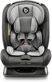 Cadeira Para Auto 0-36 Kg Litet Mass Preta e Cinza - BB458