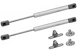 Lieferumfang: 2x Gasdruckfeder | Halter + Befestigungsmaterial | Anleitung mit Skizze
