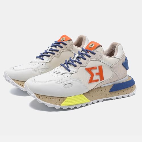 Image of The NSJ358 is a Modern Sneaker Made of Leather and Premium Suede Plus mesh and Nylon. Made by a Stylish Design with Classy Touch.
