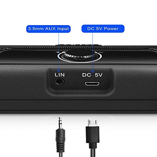 Altoparlante USB, Z ZAFFIRO Speaker Cassa PC Stereo Portatile per desktop/laptop/TV/tablet/smartphone, connessione RCA/Aux