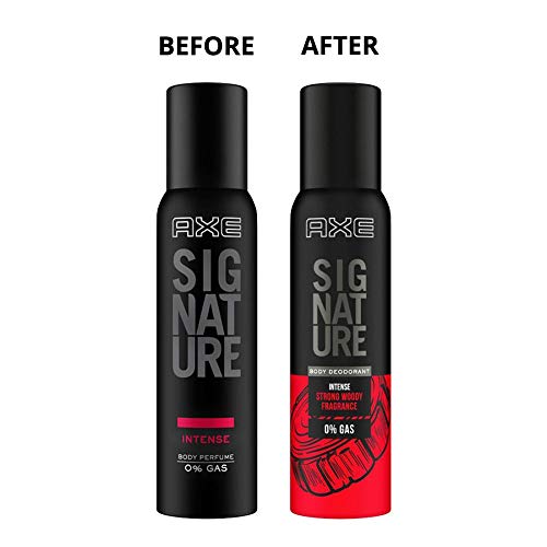 Image of AXE Signature Intense Long Lasting No Gas Body Deodorant Spray For Men 154Ml And Gold Temptation Deodorant Spray, 150Ml
