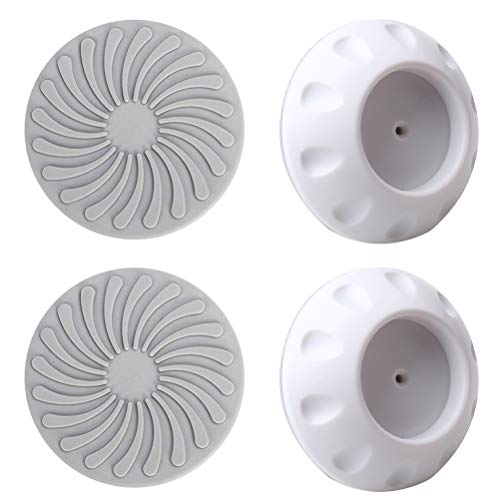 Économiseurs Murals, Gagawin Protections Murales Barrières Tampons de Sécurité Bébé pour Escaliers Portes(4 pcs, Blanc)