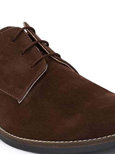 Image of HiREL'S Premium Suede Derby Smart Casual Shoes for Men | Office Soft Cushioned Corporate Casuals