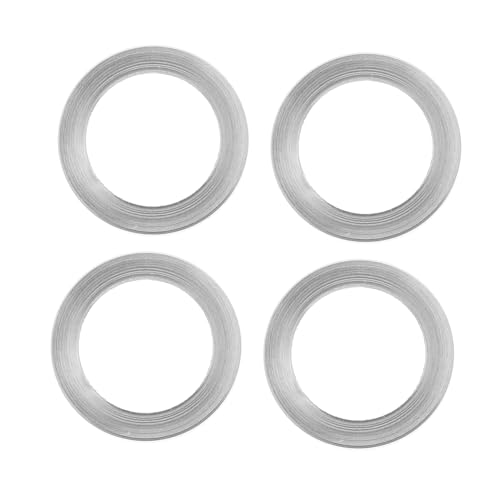 NAMOARLY 4pcs Screw Washer Headset Spacer for Fork Stem Washer Hardware Kit Bicycle Stem Headset Spacers Bicycle Headset Spacers Spacer for Mountain Bikes Flat Washers Titanium Alloy Silver