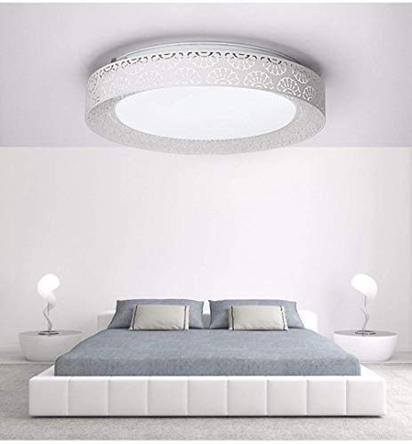 Plafonnier extérieur LED circulaire GZZ Deng lumière blanche lounge plafonnier 38 cm
