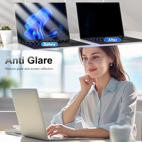Image of FILMEXT Privacy Screen for Microsoft Surface Laptop 13.8 inch 7th Gen | Model 2036 / 2107, Anti-Spy Filter Anti-Glare (for Surface Laptop 7th 13.8 inch Privacy Screen Protector 2024)