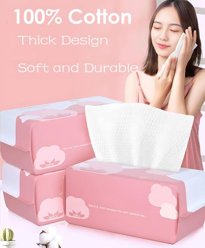 Gesichtsreinigungstücher, Trockentücher Aus Reiner Baumwolle, Gesichtshandtücher, Einmalhandtücher für Empfindliche Haut, Babytücher,Abschminktücher,Make-up-Entfernung,Reinigung, Reisen – Bild 5
