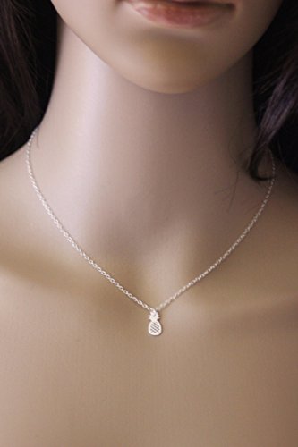 Collier argent massif ananas, le cadeau idéal symbolisant l'hospitalité - 4