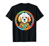 Lo spazio cosmico per cani Bichon Bolognese sembra sbalorditivo incorniciato dalla finestra colorata dell'astronave. Ideale per qualsiasi proprietario di cani bolognesi: papà, mamma, addestratore, allevatore o amante degli animali.