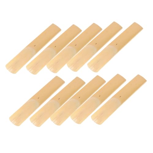 Abaodam 10 Pcs Beginner Clarinet Reeds for B Flat Clarinet Reliable and Instrument Accessories Easy to Use Reeds for Enhanced Sound and Performance