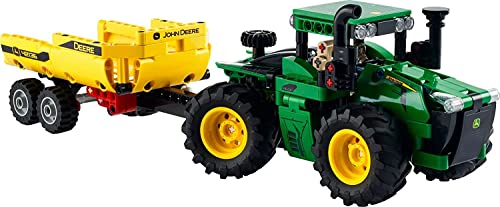 Image of Lego 42136 Technic Tractor Model Building Kit; A Project Designed for Kids Who Love Tractor Toys; Complete with Tipping Trailer; for Ages 8+ (390 Pieces)