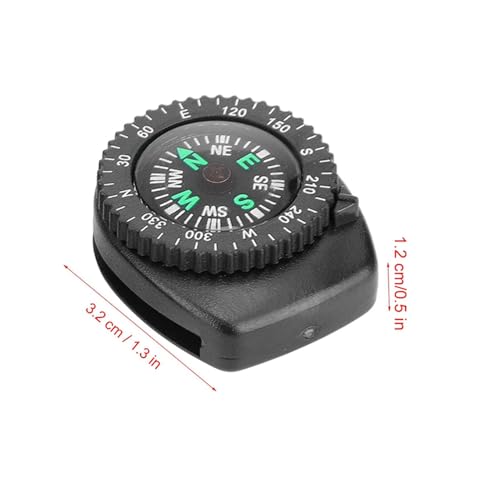 Brújula para correa de reloj 2 piezas Mini bolsillo portátil miniatura 4