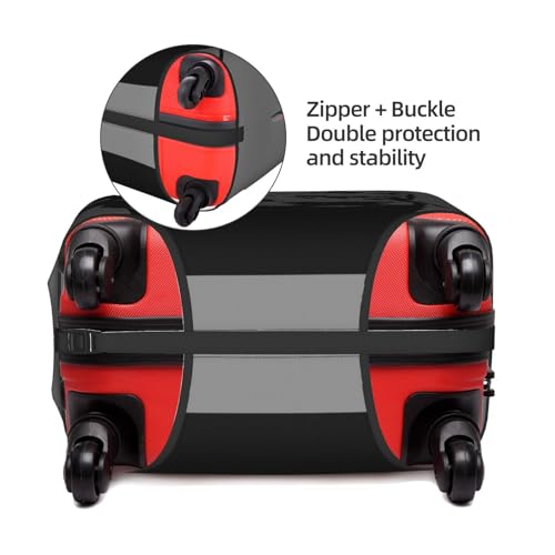 Portrait Of A Doberman Travel Luggage Cover Elastic Suitcase Protector Washable Baggage Covers For Trunk Case Fits 22-24 Inch Luggage3