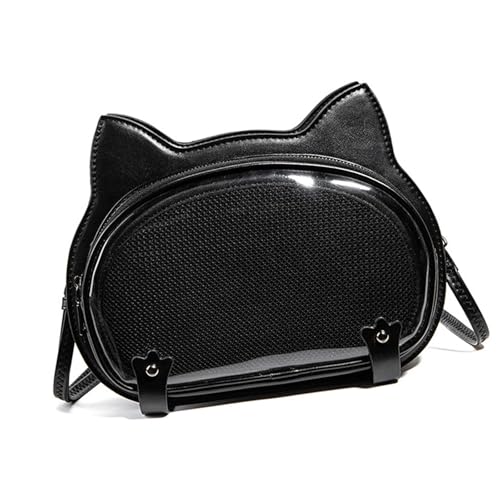 Sac transparent grande capacité style punk japonais idéal pour les cours et les sorties