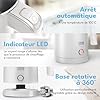 LEBENLANG Mini bouilloire electrique en acier inoxydable - 500ml & Sans plastique I 600W Petite Bouilloires électriques de voyage blanche I Electric Kettle electriques 0.5l Boulloire silencieuse #4