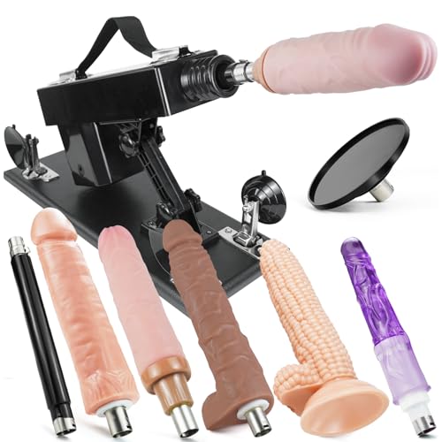 ANNGEOK Automatische Sexmaschine mit Dildo Zubehör für Mann und Frau, Fickmaschine 3 XLR-Stecker Liebesmaschine Sexspielzeug Maschinen (Aseu-003)