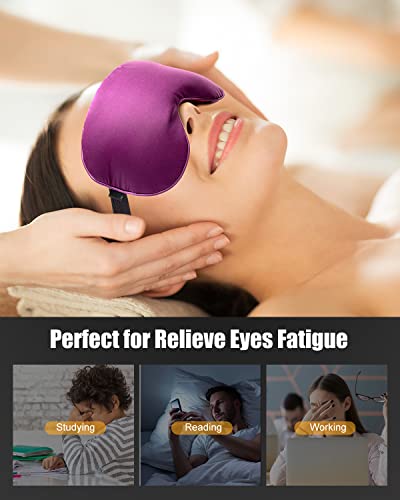 Yfong Eye Mask For Dry Eyes, Moist Heated Microwave Activated Warm Compress Weighted Eye Masks For Pink Eyes, Relieves Eye Fatigue Stye Dark Circles Mgd Sinus Pain Migraine #TOP4
