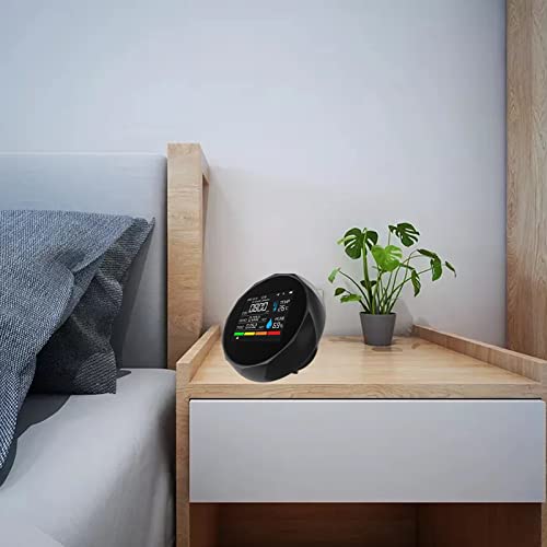 Detector de dióxido de carbono y formaldehído TVOC para interiores con fecha y hora 4