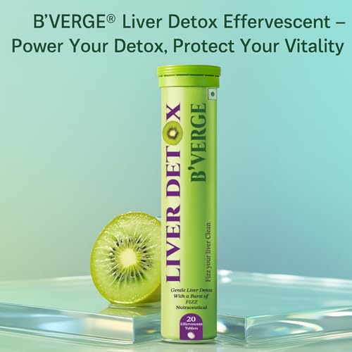 Image of B'VERGE Liver Detox Supplement - Powerful Milk Thistle & NAC Formula with 17 Advanced Ingredients | for Daily Liver Cleanse & Antioxidant Support | Sugar-Free (40 Count (Pack of 1), Liver 40 Tabs)