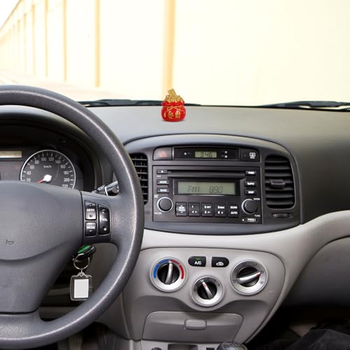 LUOZZY Golden Chinese Money Bag Ornament for Wealth Success Good Luck Home and Car Decoration3