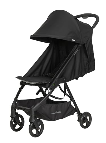 Safe-n-Sound Weekender Stroller, Compact, Lightweight Self Standing Fold with Adjustable Built in Carry Strap, 6kg Basket Capacity, Black (37015) - Image 3