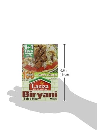 Laziza Biryani Masala, 100-Gram Boxes (Pack of 6)