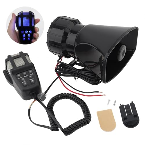 DriSentri Car Siren Horn with Mic PA Speaker System, 7