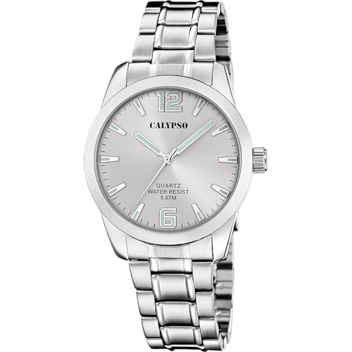 Calypso montre homme analogique acier inox 316L et verre minéral résistant haute qualité