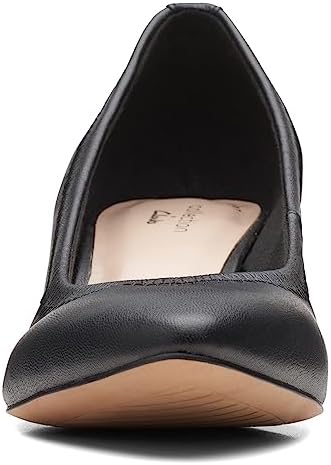 Clarks Women's Shondrah Rae Pump, Black Synthetic, 7.5 | Image 2