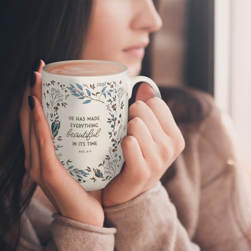 Image of Christian Art Gifts Large Women's Ceramic Coffee Bible Verse Mug