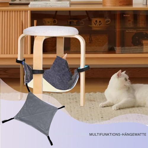 Cage pour chat hamac réglable pour animaux lit doux pour chaton - 4